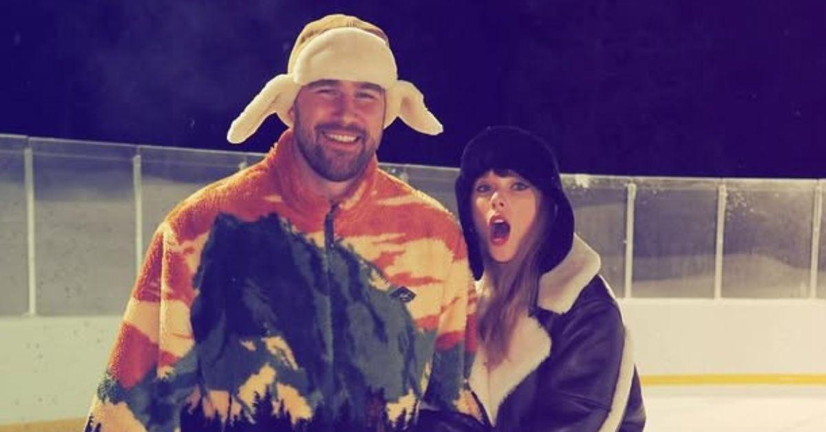 Photo of Travis Kelce and Taylor Swift