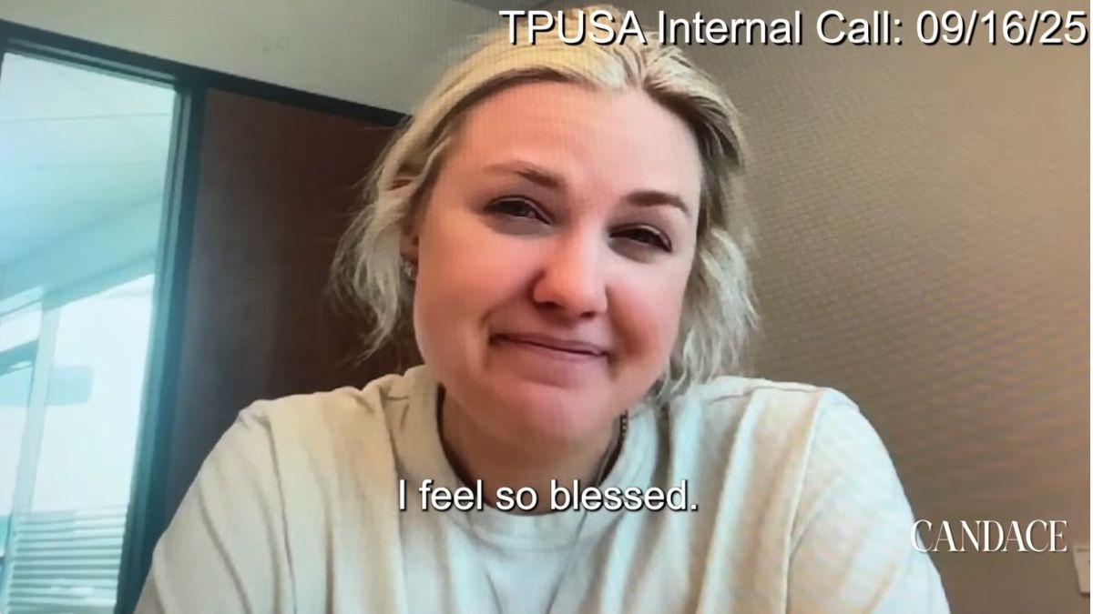 image of Charlie Kirk's widow claimed she 'would be a disaster' without her TPUSA family.