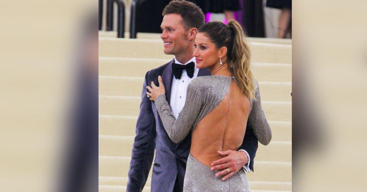 image of Tom Brady and Gisele Bündchen split in 2022. 