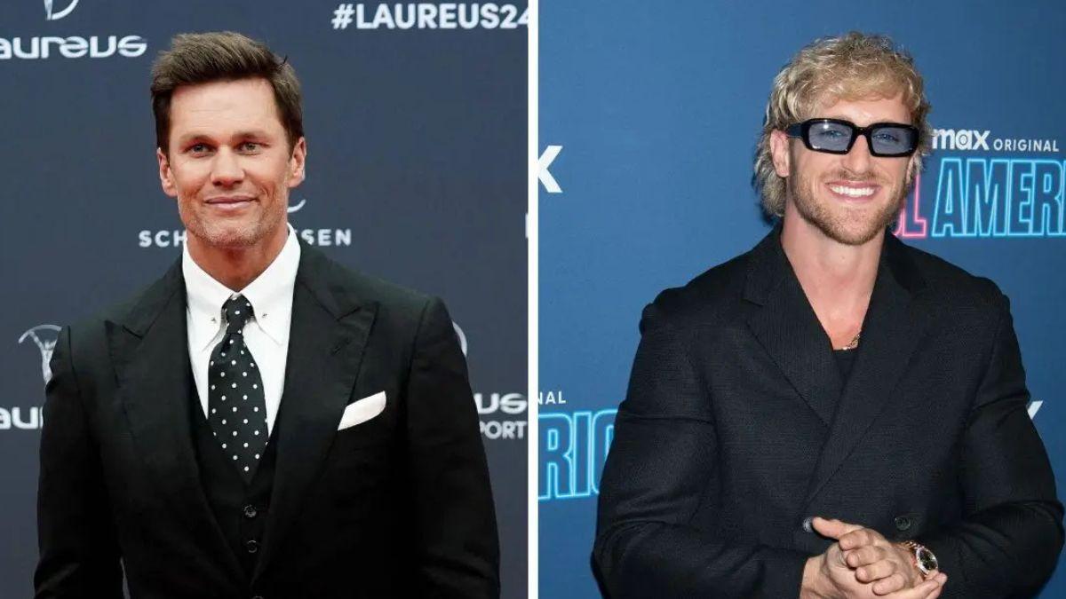 image of Logan Paul and tom Brady