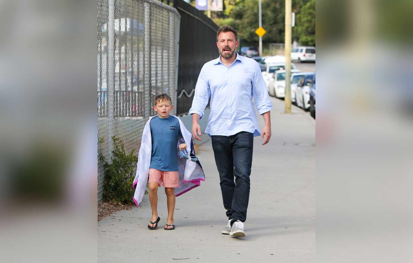 ben affleck takes son samuel for joy ride