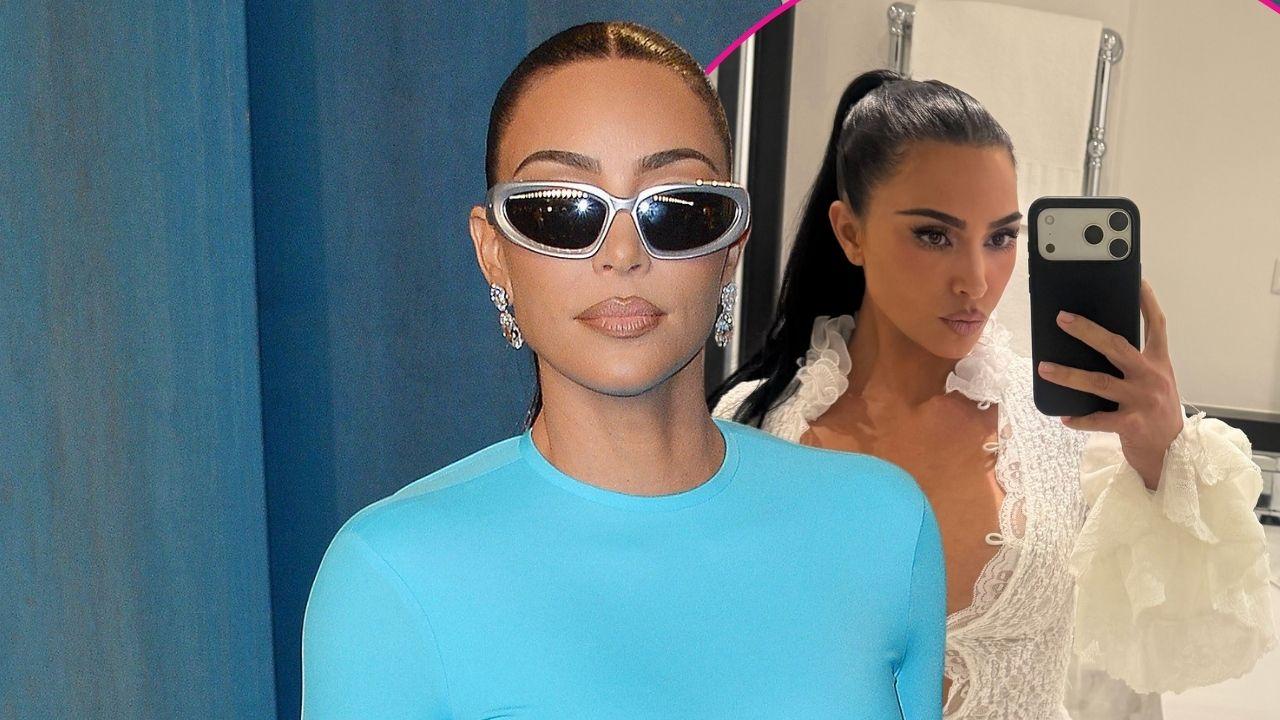 kim kardashian revealing top lacy pants