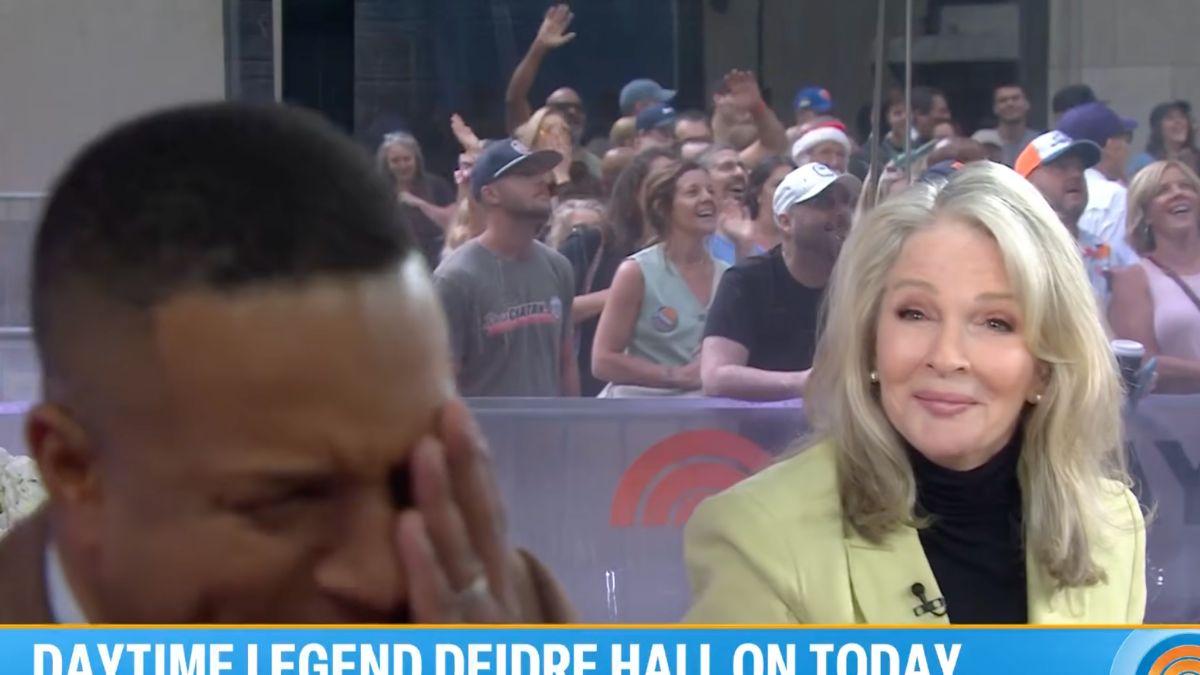 Image of Deidre Hall slapped 'Today' co-host Craig Melvin.