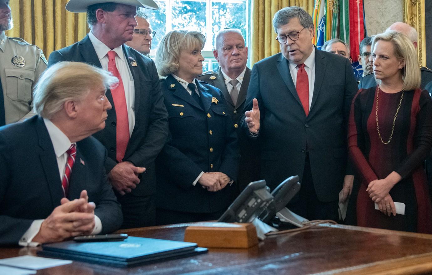 donald trump sarcastically thanks bill barr endorsement