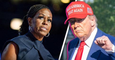 Composite photo of Michelle Obama and Donald Trump.