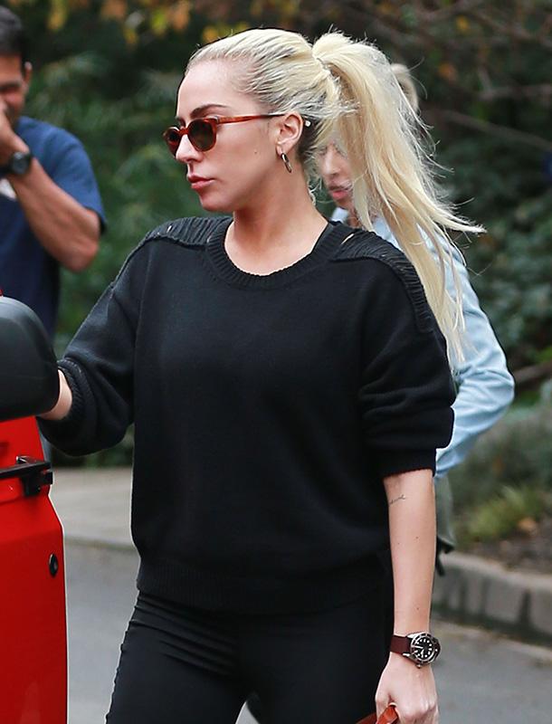 Exclusive&#8230; Lady Gaga Seen Leaving Bradley Cooper&#8217;s House ***NO USE W/O PRIOR AGREEMENT &#8211; CALL FOR PRICING***