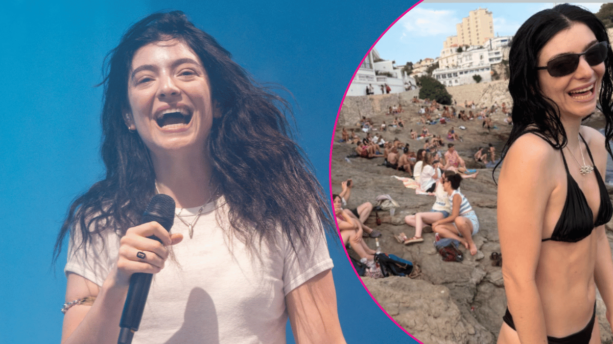 Image of Lorde looked happy as she laughed in recent Instagram story.