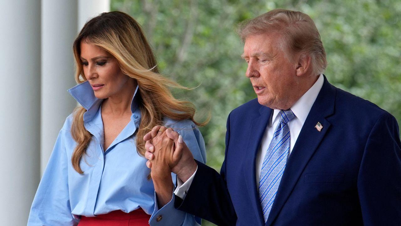 Image of Donald Trump said the FLOTUS was watching from home and was there ‘in spirit.’