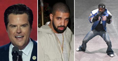 Composite photo of Matt Gaetz, Drake and Kendrick Lamar