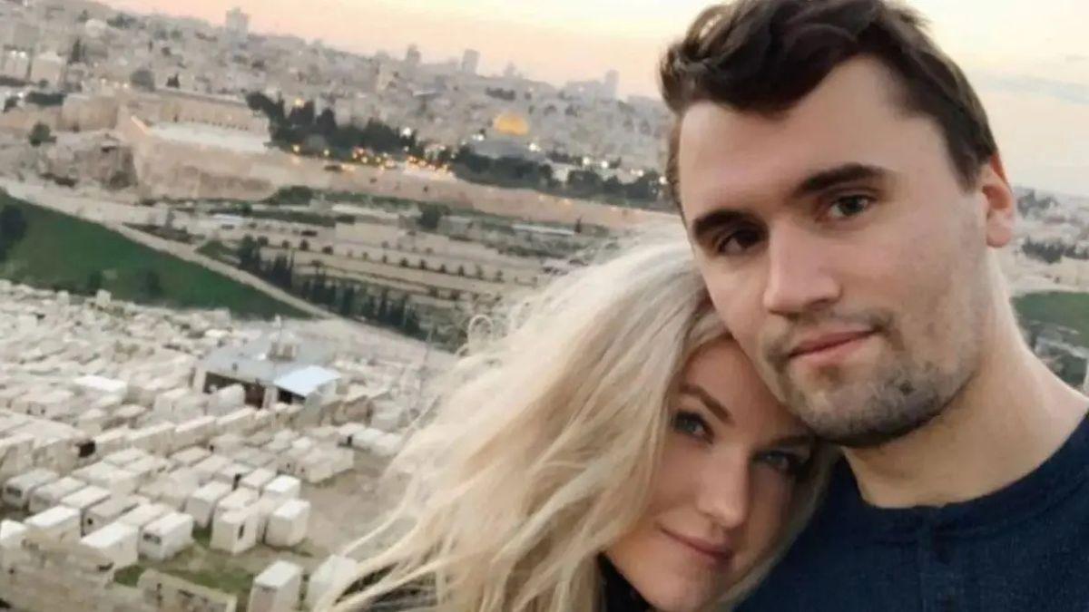 image of Erika Kirk and Charlie Kirk 