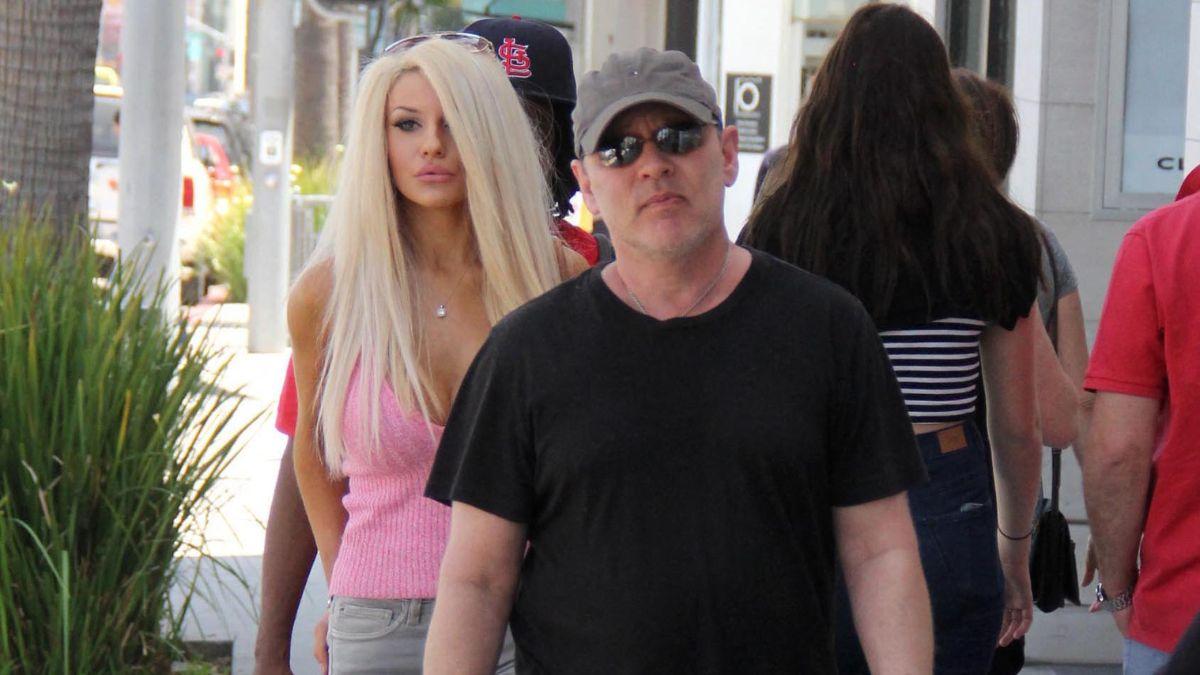 Photo of Courtney Stodden and Doug Hutchison married in 2011.