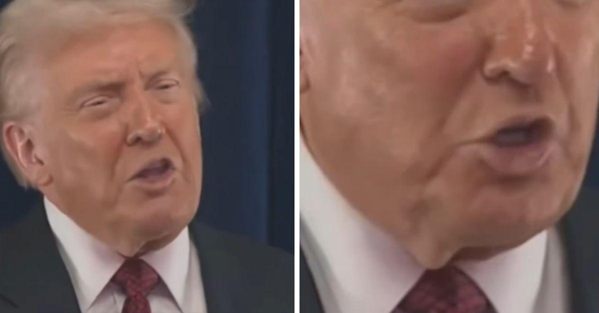 image of Donald Trump's neck sparked reactions online. 