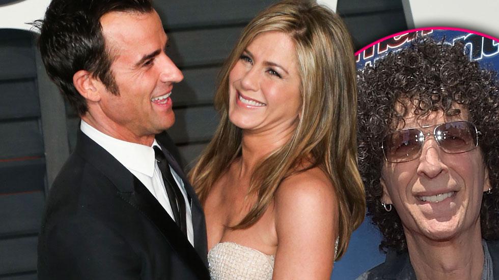 Jennifer aniston justin theroux wedding secret howard stern guest jimmy kimmel officiated