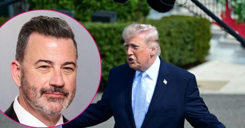 Composite photo of Jimmy Kimmel and Donald Trump.