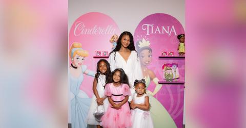 pic of Chanel Iman with her three daughters.