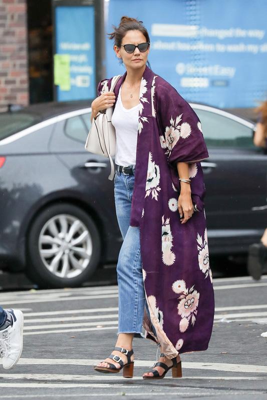 EXCLUSIVE: Katie Holmes looking casual chic in New York