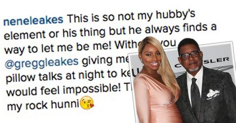 NeNe Leakes Cuddles Gregg Leakes Instagram Photo