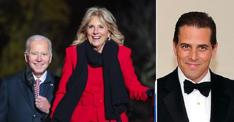 president joe biden jill biden hosts national tree lighting shunning hunter biden illegitimate child