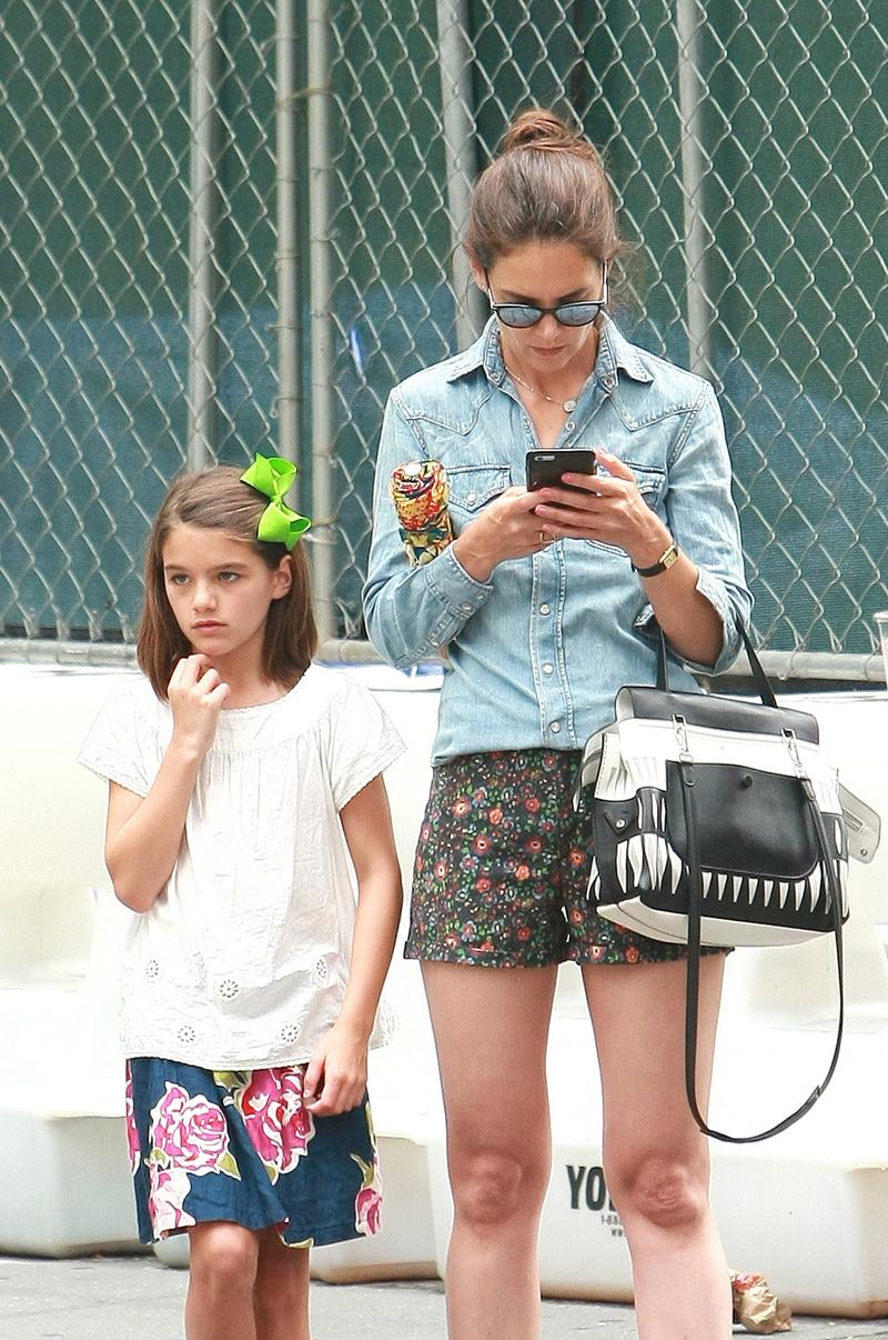 *EXCLUSIVE* Katie Holmes takes Suri out for a fun Sunday in the Big Apple