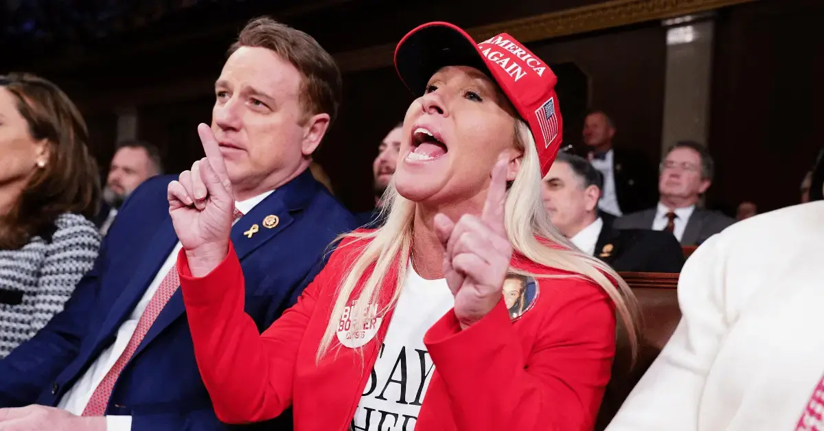 image of Greene has criticized the administration's reluctance to release the Epstein files.