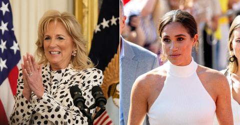jill biden supported meghan markle oprah interview air force one snub