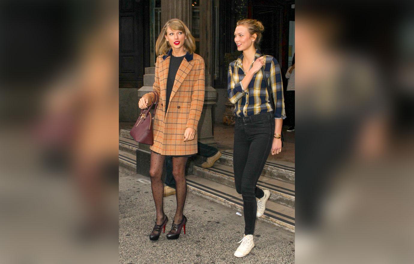 Taylor Swift and Karlie Kloss leaving a lunch date at ABC Kitchen