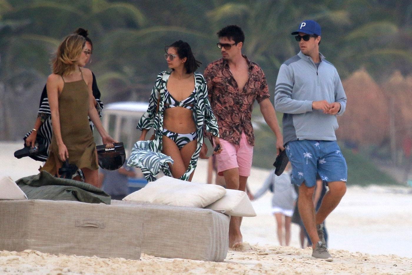 Nina Dobrev continues her beach holiday with friends in Mexico