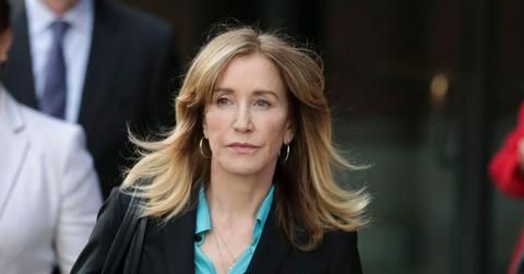 Felicity Huffman Outside Court REELZ College Admissions Scandal Special