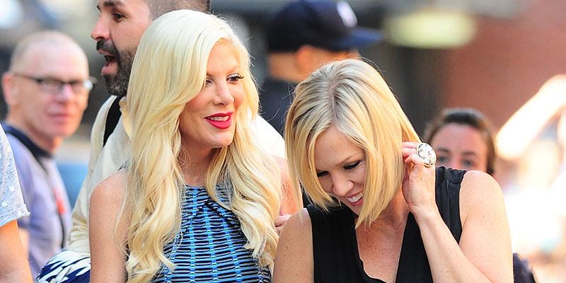 Tori spelling jennie garth spandex throwback pic main