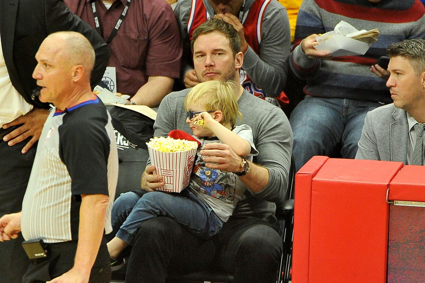 Chris pratt son basketball game