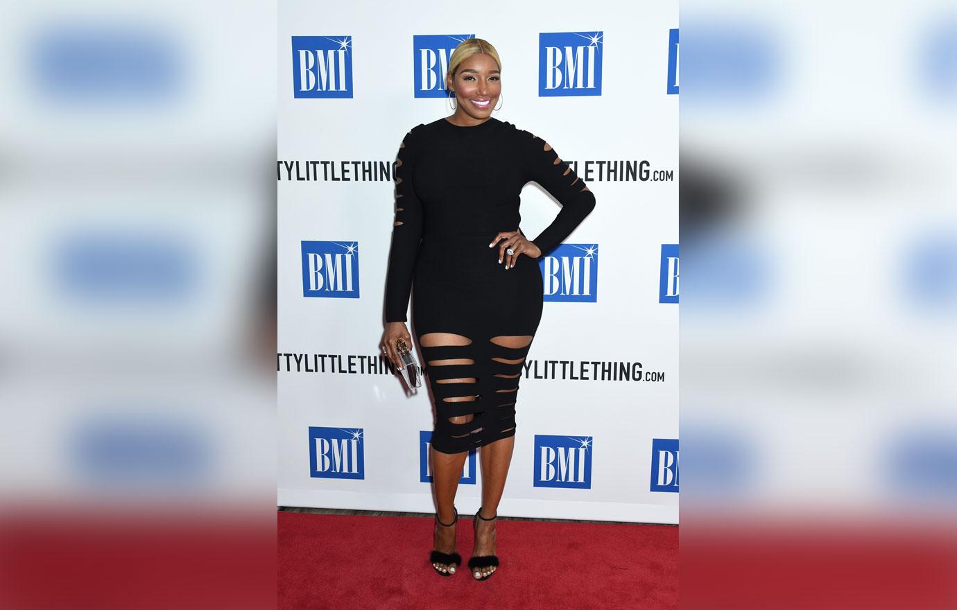 NeNe Leakes Black Dress Red Carpet 'RHOA' Wrapping Filming Feuds