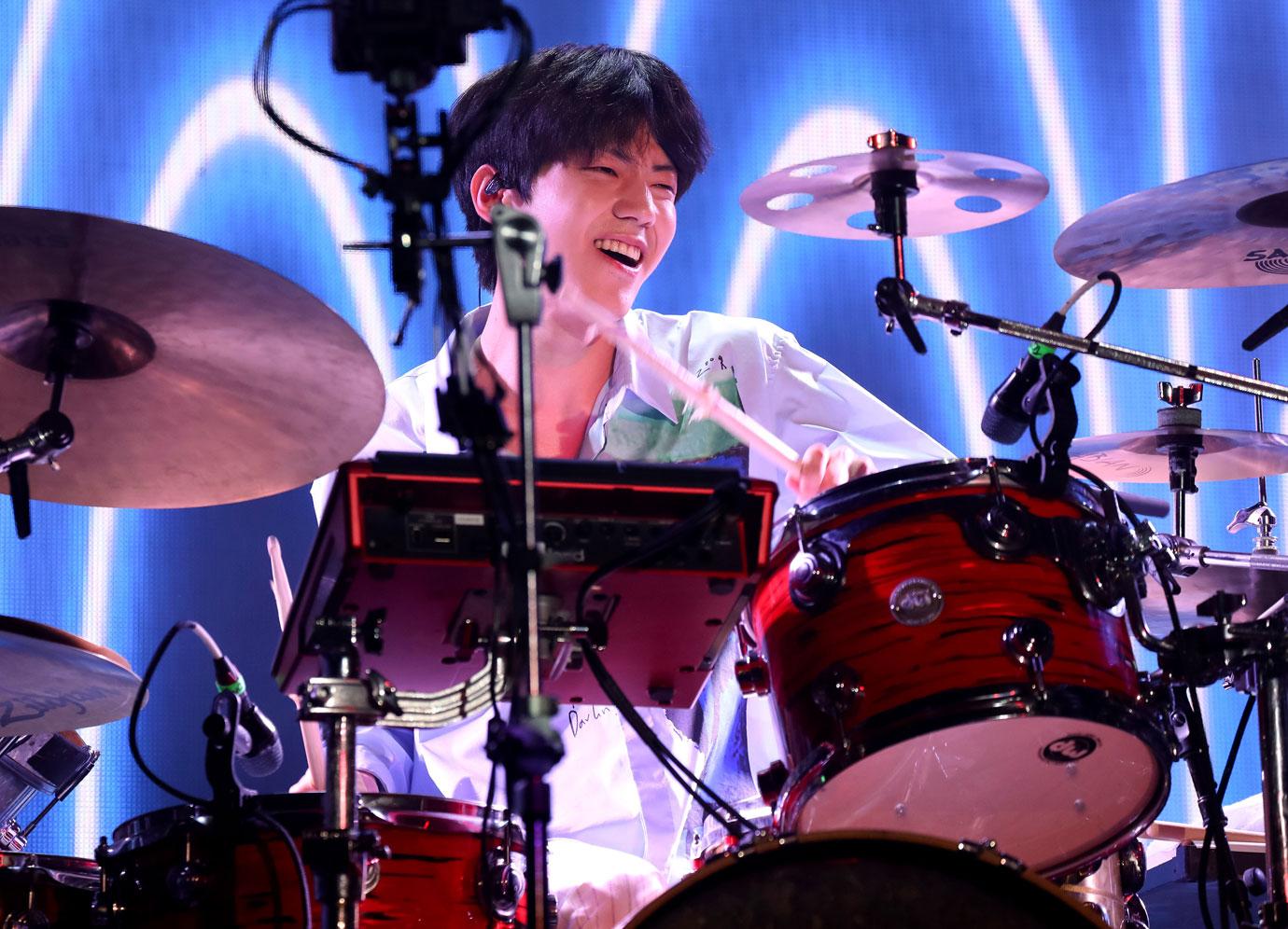 Dowoon of Day6 is seen in concert at Playstation Theatre, in New York Day6 Gravity tour NYC