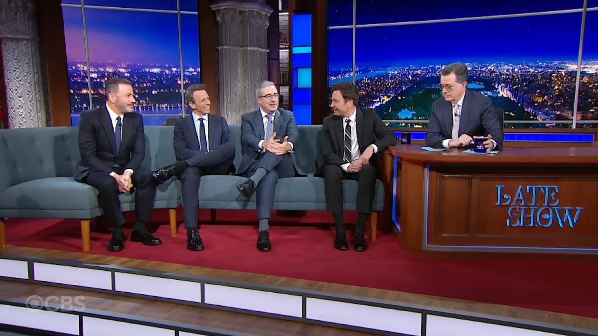 image of Jimmy Kimmel typically makes fun of Donald Trump. 