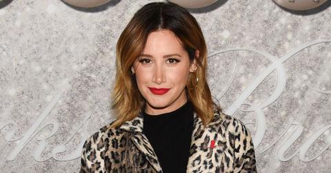 Ashley Tisdale Smiles For the camera At a Photoshoot