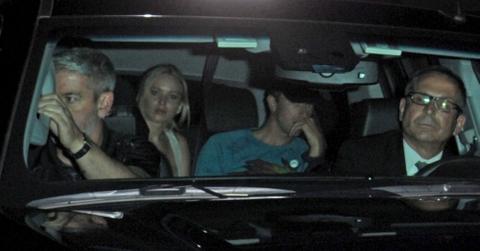 EXCLUSIVE: Jennifer Lawrence and Chris Martin arriving at the Chateau Marmont in Los Angeles, CA