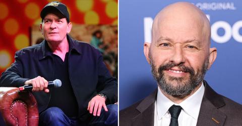 Composite photo of Charlie Sheen and Jon Cryer