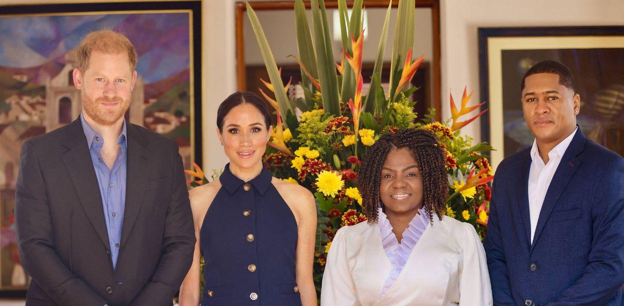 meghan markle prince harry assigned immense security presence colombia