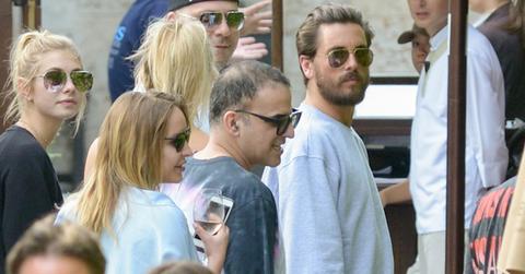 Scott Disick has lunch with his babe and friends by the beach in Miami