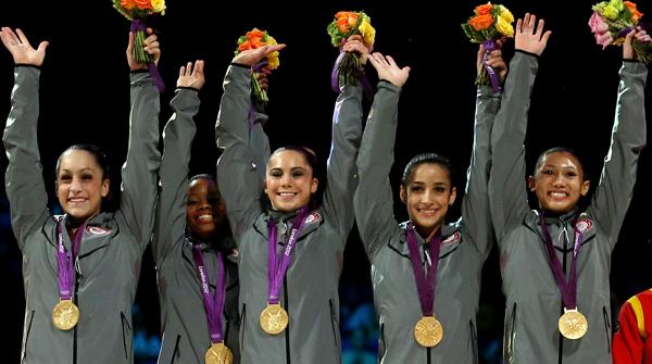 USA Wins Gold Medal In Women's Team Gymnastics Finals At 2012 London ...