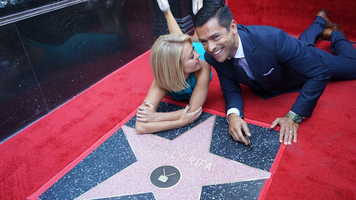 Image of Kelly Ripa's husband, Mark Consuelos, does not yet have his own star on the Hollywood Walk of Fame. 