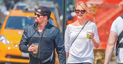 EXCLUSIVE: Cameron Diaz and Benji Madden holding hand in New York City