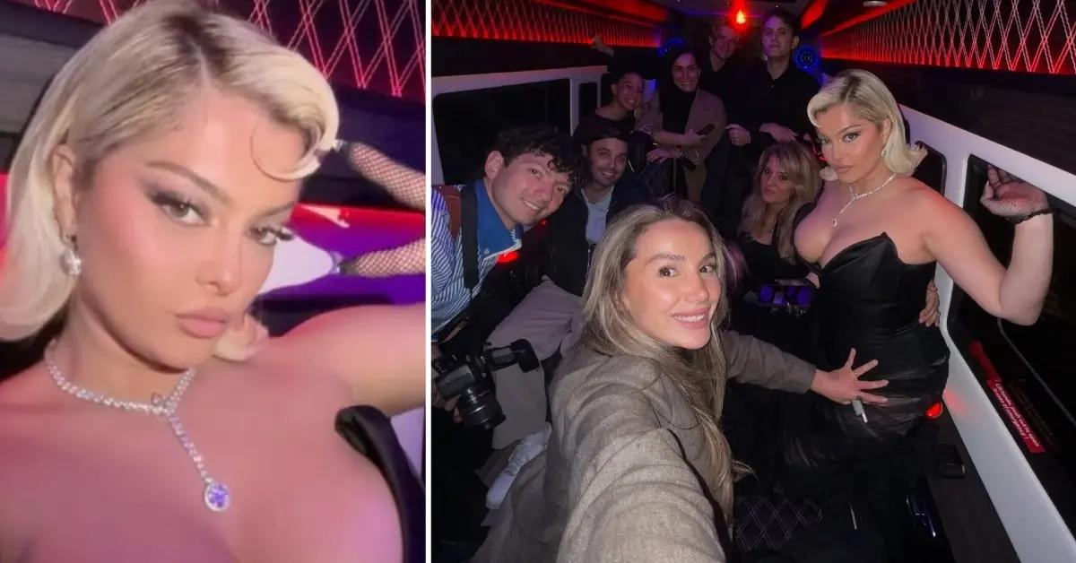Two photos of Bebe Rexha