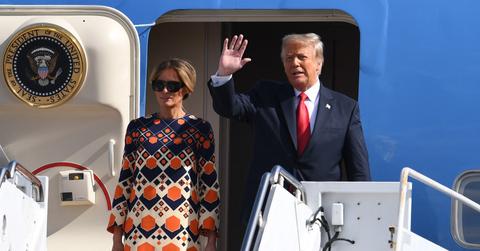 Photo of Melania Trump and Donald Trump.