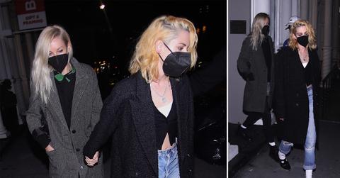 kristen stewart dylan meyer spotted holding hands nyc celebrating engagement pp