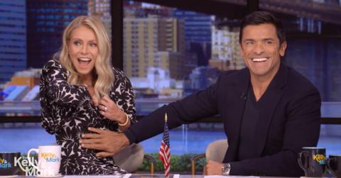 Photo of Kelly Ripa and Mark Consuelos.