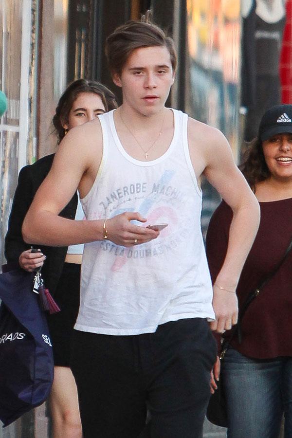 david brooklyn beckham shopping los angeles