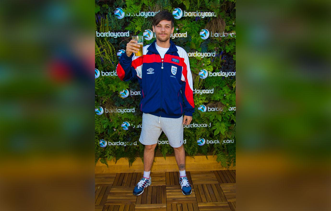 EXCLUSIVE: Louis Tomlinson at Barclaycard World Cup semi-final viewing party harry louis euphoria scene