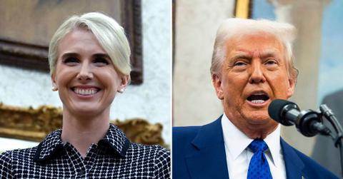 Photo of Natalie Harp and Donald Trump.