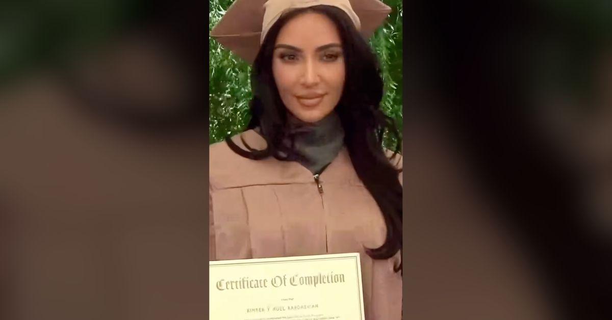 Image of Kim Kardashian finished law school.