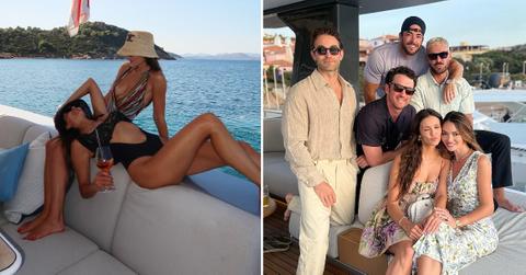 Photos of Nina Dobrev and friends.